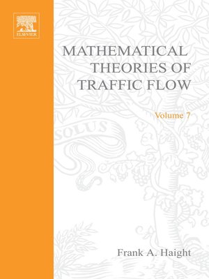 cover image of Mathematical Theories of Traffic Flow
